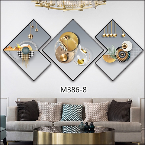 Bộ 3 Tranh Thoi Khuyết | Tranh Ngọc Việt - Đắk Lắk | Tranh Ngọc Việt - Xưởng Tranh Đẹp Buôn Ma Thuột (BMT) DakLak