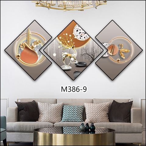 Bộ 3 Tranh Thoi Khuyết | Tranh Ngọc Việt - Đắk Lắk | Tranh Ngọc Việt - Xưởng Tranh Đẹp Buôn Ma Thuột (BMT) DakLak