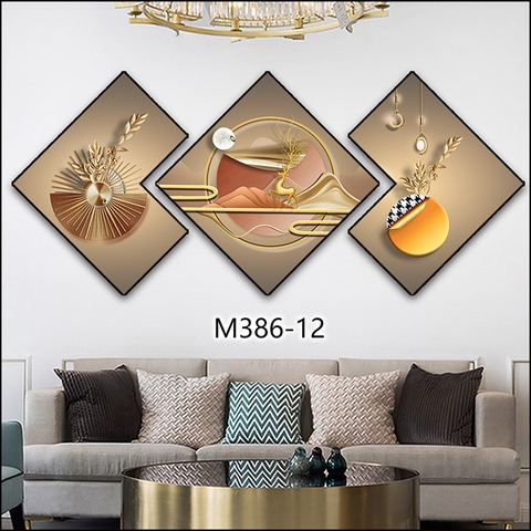 Bộ 3 Tranh Thoi Khuyết | Tranh Ngọc Việt - Đắk Lắk | Tranh Ngọc Việt - Xưởng Tranh Đẹp Buôn Ma Thuột (BMT) DakLak