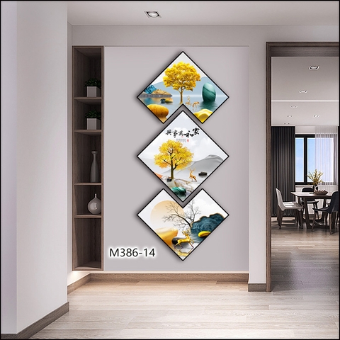 Bộ 3 Tranh Thoi Khuyết | Tranh Ngọc Việt - Đắk Lắk | Tranh Ngọc Việt - Xưởng Tranh Đẹp Buôn Ma Thuột (BMT) DakLak