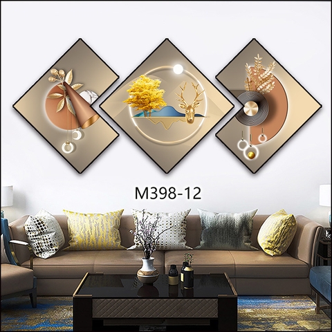 Bộ 3 Tranh Thoi Khuyết | Tranh Ngọc Việt - Đắk Lắk | Tranh Ngọc Việt - Xưởng Tranh Đẹp Buôn Ma Thuột (BMT) DakLak