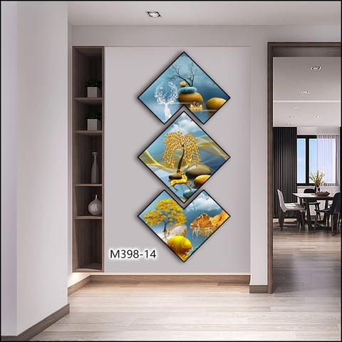 Bộ 3 Tranh Thoi Khuyết | Tranh Ngọc Việt - Đắk Lắk | Tranh Ngọc Việt - Xưởng Tranh Đẹp Buôn Ma Thuột (BMT) DakLak