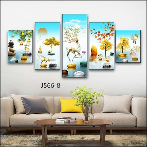 Bộ 5 Tranh Mới Đẹp | Tranh Ngọc Việt - Đắk Lắk | Tranh Ngọc Việt - Xưởng Tranh Đẹp Buôn Ma Thuột (BMT) DakLak