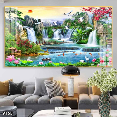 Tranh Sơn Thủy Ngang | Tranh Ngọc Việt - Đắk Lắk | Tranh Ngọc Việt - Xưởng Tranh Đẹp Buôn Ma Thuột (BMT) DakLak