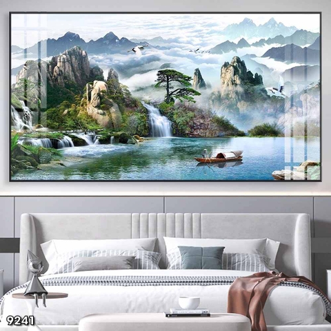 Tranh Sơn Thủy Ngang | Tranh Ngọc Việt - Đắk Lắk | Tranh Ngọc Việt - Xưởng Tranh Đẹp Buôn Ma Thuột (BMT) DakLak