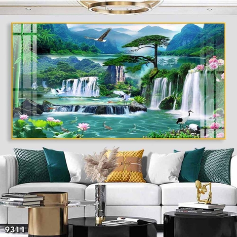 Tranh Sơn Thủy Ngang | Tranh Ngọc Việt - Đắk Lắk | Tranh Ngọc Việt - Xưởng Tranh Đẹp Buôn Ma Thuột (BMT) DakLak