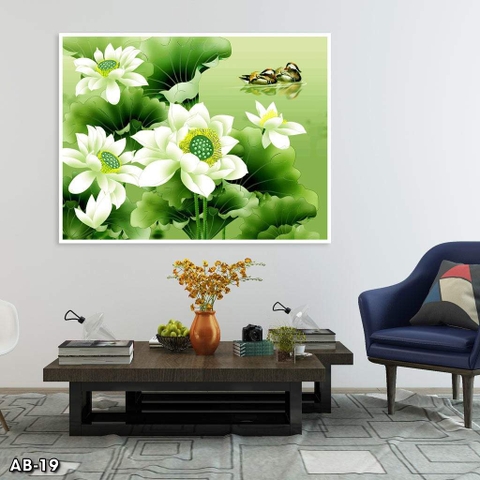 Tranh Hoa Sen Đẹp | Tranh Ngọc Việt - Đắk Lắk | Tranh Ngọc Việt - Xưởng Tranh Đẹp Buôn Ma Thuột (BMT) DakLak