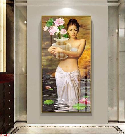 Tranh Cô Gái - Đẹp, Sang | Tranh Ngọc Việt - Đắk Lắk | Tranh Ngọc Việt - Xưởng Tranh Đẹp Buôn Ma Thuột (BMT) DakLak