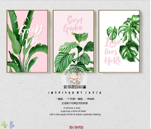 Tranh Lá Cây Nhiệt Đới | Tranh Ngọc Việt - Đắk Lắk | Tranh Ngọc Việt - Xưởng Tranh Đẹp Buôn Ma Thuột (BMT) DakLak