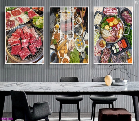 Tranh Lẩu Nướng BBQ | Tranh Ngọc Việt - Đắk Lắk | Tranh Ngọc Việt - Xưởng Tranh Đẹp Buôn Ma Thuột (BMT) DakLak