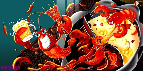 Tranh Lẩu Nướng BBQ | Tranh Ngọc Việt - Đắk Lắk | Tranh Ngọc Việt - Xưởng Tranh Đẹp Buôn Ma Thuột (BMT) DakLak