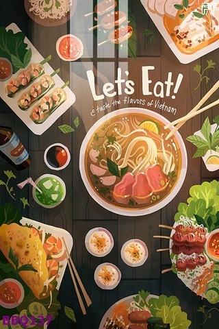 Tranh Lẩu Nướng BBQ | Tranh Ngọc Việt - Đắk Lắk | Tranh Ngọc Việt - Xưởng Tranh Đẹp Buôn Ma Thuột (BMT) DakLak