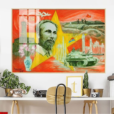 Tranh Bác Hồ - Bác Giáp - Bác Trọng | Tranh Ngọc Việt - Đắk Lắk | Tranh Ngọc Việt - Xưởng Tranh Đẹp Buôn Ma Thuột (BMT) DakLak