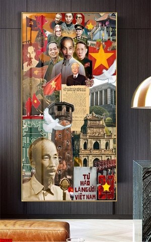 Tranh Bác Hồ - Bác Giáp - Bác Trọng | Tranh Ngọc Việt - Đắk Lắk | Tranh Ngọc Việt - Xưởng Tranh Đẹp Buôn Ma Thuột (BMT) DakLak