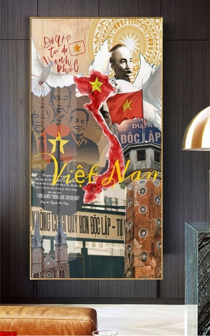 Tranh Bác Hồ - Bác Giáp - Bác Trọng | Tranh Ngọc Việt - Đắk Lắk | Tranh Ngọc Việt - Xưởng Tranh Đẹp Buôn Ma Thuột (BMT) DakLak