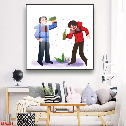 Tranh Quán Nhậu - Bia | Tranh Ngọc Việt - Đắk Lắk | Tranh Ngọc Việt - Xưởng Tranh Đẹp Buôn Ma Thuột (BMT) DakLak