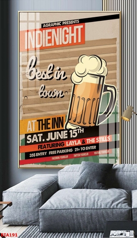 Tranh Quán Nhậu - Bia | Tranh Ngọc Việt - Đắk Lắk | Tranh Ngọc Việt - Xưởng Tranh Đẹp Buôn Ma Thuột (BMT) DakLak