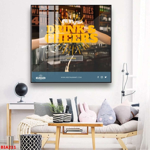 Tranh Quán Nhậu - Bia | Tranh Ngọc Việt - Đắk Lắk | Tranh Ngọc Việt - Xưởng Tranh Đẹp Buôn Ma Thuột (BMT) DakLak