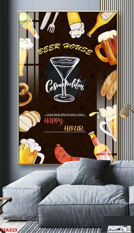 Tranh Quán Nhậu - Bia | Tranh Ngọc Việt - Đắk Lắk | Tranh Ngọc Việt - Xưởng Tranh Đẹp Buôn Ma Thuột (BMT) DakLak