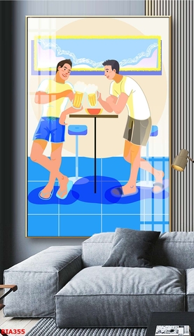 Tranh Quán Nhậu - Bia | Tranh Ngọc Việt - Đắk Lắk | Tranh Ngọc Việt - Xưởng Tranh Đẹp Buôn Ma Thuột (BMT) DakLak