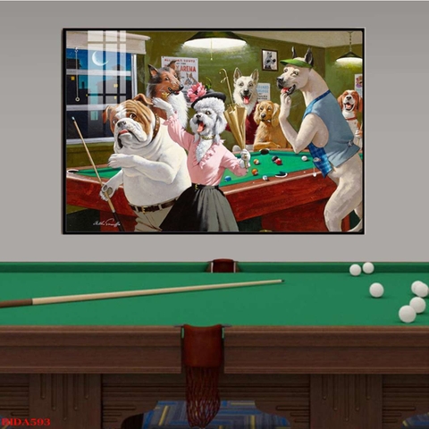 Tranh Quán Bida - Billiards | Tranh Ngọc Việt - Đắk Lắk | Tranh Ngọc Việt - Xưởng Tranh Đẹp Buôn Ma Thuột (BMT) DakLak