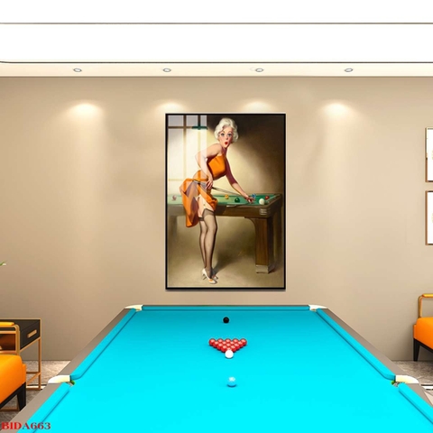 Tranh Quán Bida - Billiards | Tranh Ngọc Việt - Đắk Lắk | Tranh Ngọc Việt - Xưởng Tranh Đẹp Buôn Ma Thuột (BMT) DakLak