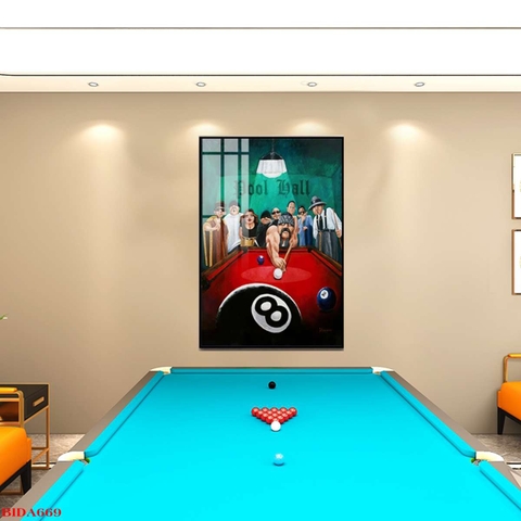 Tranh Quán Bida - Billiards | Tranh Ngọc Việt - Đắk Lắk | Tranh Ngọc Việt - Xưởng Tranh Đẹp Buôn Ma Thuột (BMT) DakLak