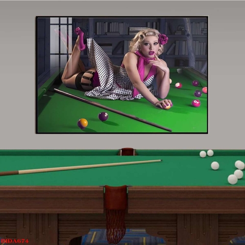 Tranh Quán Bida - Billiards | Tranh Ngọc Việt - Đắk Lắk | Tranh Ngọc Việt - Xưởng Tranh Đẹp Buôn Ma Thuột (BMT) DakLak
