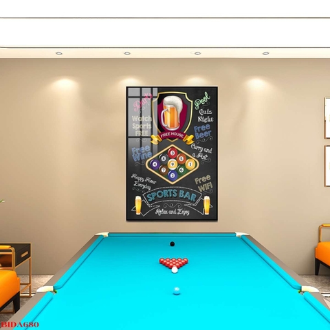 Tranh Quán Bida - Billiards | Tranh Ngọc Việt - Đắk Lắk | Tranh Ngọc Việt - Xưởng Tranh Đẹp Buôn Ma Thuột (BMT) DakLak