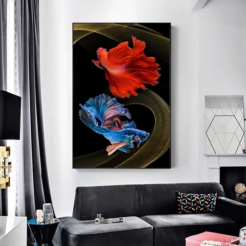 Tranh Cá Phong Thủy | Tranh Ngọc Việt - Đắk Lắk | Tranh Ngọc Việt - Xưởng Tranh Đẹp Buôn Ma Thuột (BMT) DakLak