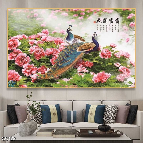 Tranh Chim Công Đẹp | Tranh Ngọc Việt - Đắk Lắk | Tranh Ngọc Việt - Xưởng Tranh Đẹp Buôn Ma Thuột (BMT) DakLak