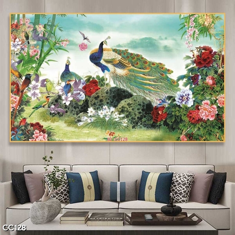 Tranh Chim Công Đẹp | Tranh Ngọc Việt - Đắk Lắk | Tranh Ngọc Việt - Xưởng Tranh Đẹp Buôn Ma Thuột (BMT) DakLak