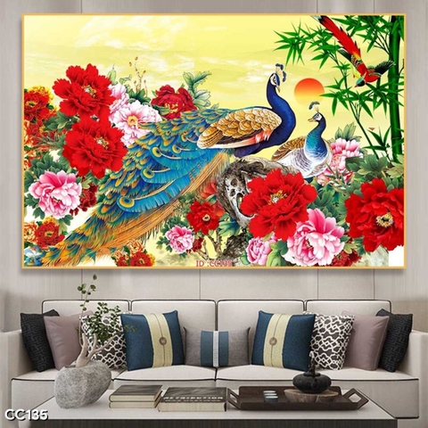 Tranh Chim Công Đẹp | Tranh Ngọc Việt - Đắk Lắk | Tranh Ngọc Việt - Xưởng Tranh Đẹp Buôn Ma Thuột (BMT) DakLak