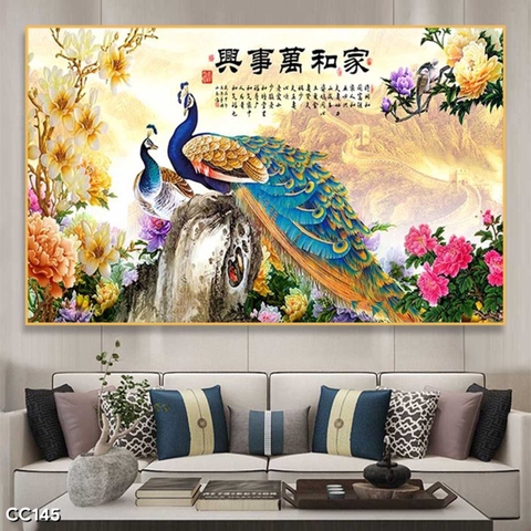 Tranh Chim Công Đẹp | Tranh Ngọc Việt - Đắk Lắk | Tranh Ngọc Việt - Xưởng Tranh Đẹp Buôn Ma Thuột (BMT) DakLak