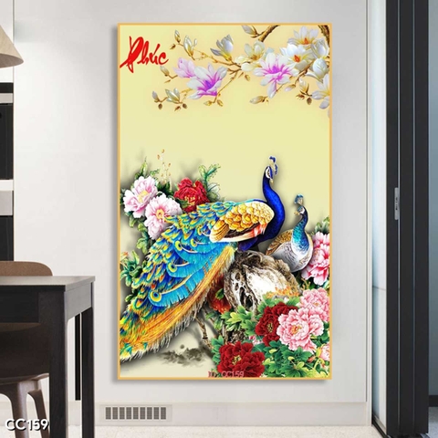 Tranh Chim Công Đẹp | Tranh Ngọc Việt - Đắk Lắk | Tranh Ngọc Việt - Xưởng Tranh Đẹp Buôn Ma Thuột (BMT) DakLak