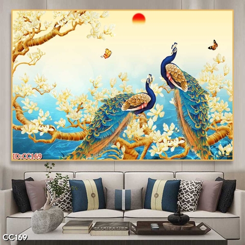 Tranh Chim Công Đẹp | Tranh Ngọc Việt - Đắk Lắk | Tranh Ngọc Việt - Xưởng Tranh Đẹp Buôn Ma Thuột (BMT) DakLak