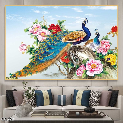 Tranh Chim Công Đẹp | Tranh Ngọc Việt - Đắk Lắk | Tranh Ngọc Việt - Xưởng Tranh Đẹp Buôn Ma Thuột (BMT) DakLak