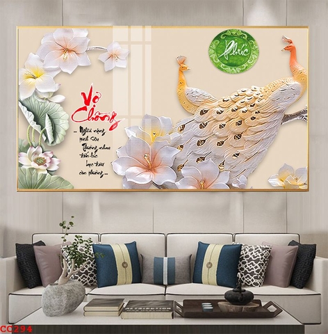 Tranh Chim Công Đẹp | Tranh Ngọc Việt - Đắk Lắk | Tranh Ngọc Việt - Xưởng Tranh Đẹp Buôn Ma Thuột (BMT) DakLak