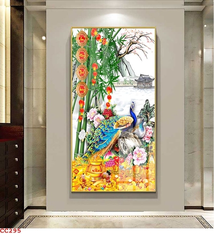 Tranh Chim Công Đẹp | Tranh Ngọc Việt - Đắk Lắk | Tranh Ngọc Việt - Xưởng Tranh Đẹp Buôn Ma Thuột (BMT) DakLak