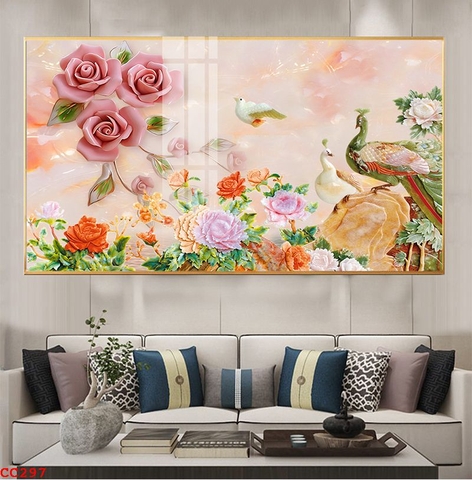 Tranh Chim Công Đẹp | Tranh Ngọc Việt - Đắk Lắk | Tranh Ngọc Việt - Xưởng Tranh Đẹp Buôn Ma Thuột (BMT) DakLak