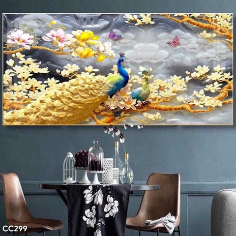 Tranh Chim Công Đẹp | Tranh Ngọc Việt - Đắk Lắk | Tranh Ngọc Việt - Xưởng Tranh Đẹp Buôn Ma Thuột (BMT) DakLak