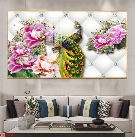 Tranh Chim Công Đẹp | Tranh Ngọc Việt - Đắk Lắk | Tranh Ngọc Việt - Xưởng Tranh Đẹp Buôn Ma Thuột (BMT) DakLak