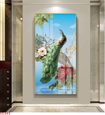 Tranh Chim Công Đẹp | Tranh Ngọc Việt - Đắk Lắk | Tranh Ngọc Việt - Xưởng Tranh Đẹp Buôn Ma Thuột (BMT) DakLak