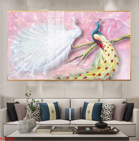 Tranh Chim Công Đẹp | Tranh Ngọc Việt - Đắk Lắk | Tranh Ngọc Việt - Xưởng Tranh Đẹp Buôn Ma Thuột (BMT) DakLak