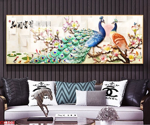 Tranh Chim Công Đẹp | Tranh Ngọc Việt - Đắk Lắk | Tranh Ngọc Việt - Xưởng Tranh Đẹp Buôn Ma Thuột (BMT) DakLak