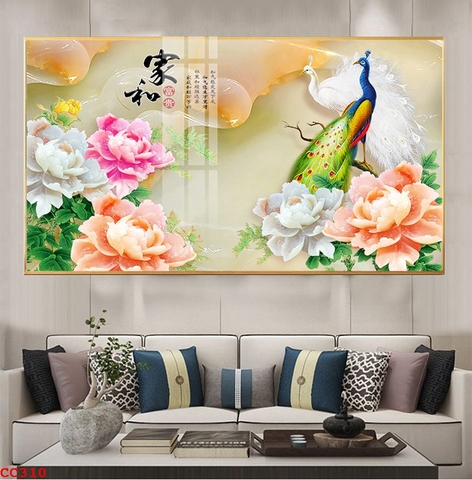 Tranh Chim Công Đẹp | Tranh Ngọc Việt - Đắk Lắk | Tranh Ngọc Việt - Xưởng Tranh Đẹp Buôn Ma Thuột (BMT) DakLak