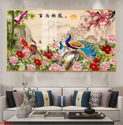 Tranh Chim Công Đẹp | Tranh Ngọc Việt - Đắk Lắk | Tranh Ngọc Việt - Xưởng Tranh Đẹp Buôn Ma Thuột (BMT) DakLak