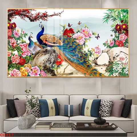 Tranh Chim Công Đẹp | Tranh Ngọc Việt - Đắk Lắk | Tranh Ngọc Việt - Xưởng Tranh Đẹp Buôn Ma Thuột (BMT) DakLak