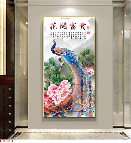 Tranh Chim Công Đẹp | Tranh Ngọc Việt - Đắk Lắk | Tranh Ngọc Việt - Xưởng Tranh Đẹp Buôn Ma Thuột (BMT) DakLak