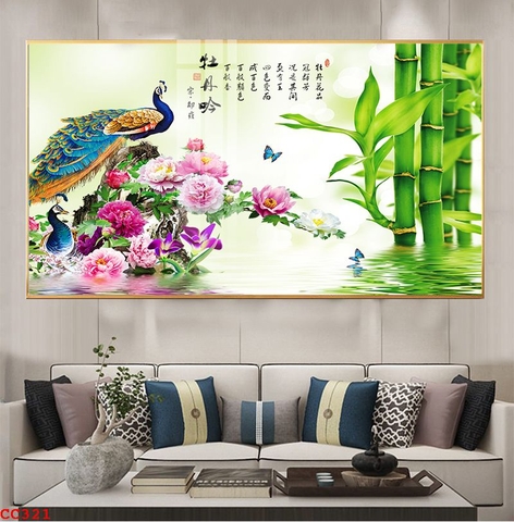 Tranh Chim Công Đẹp | Tranh Ngọc Việt - Đắk Lắk | Tranh Ngọc Việt - Xưởng Tranh Đẹp Buôn Ma Thuột (BMT) DakLak